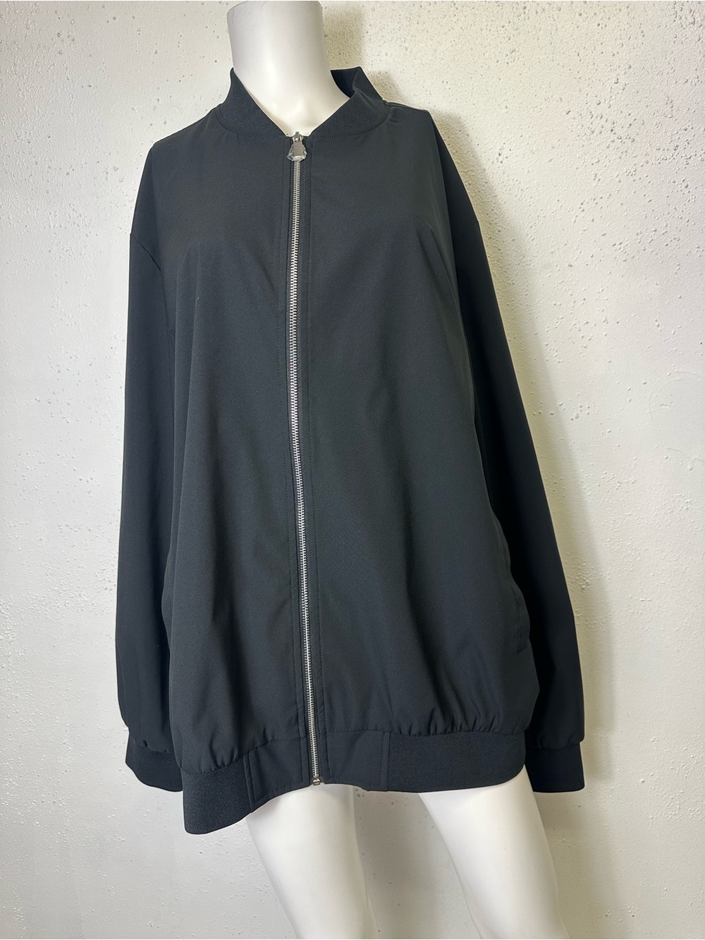 NEW Mens Jacket XL Black Tacvasen Lightweight Windbreaker Full Zip